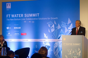 World Water Council President Benedito Braga, giving opening speech at the FT Water Summit in London, UK, 27 October 2015 © Photo courtesy of Financial Times