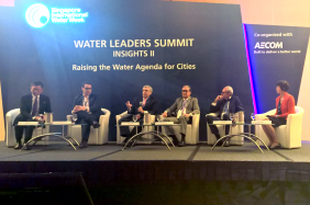 World Water Council President Benedito Braga participates in the session “Raising the Water Agenda for Cities" at the Water Leaders Summit, Singapore International Water Week, 12 July 2016